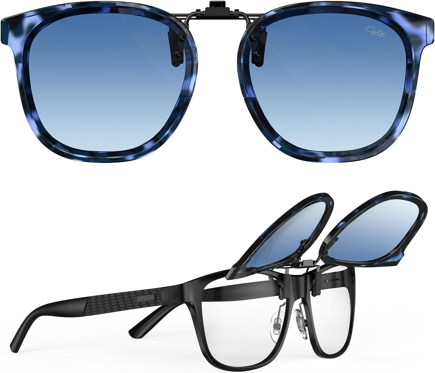 Солнцезащитные очки Goiteia Oversized Polarized Clip on Sunglasses поверх очков с диоптриями для женщин и мужчин, в стильной круглой оправе, напоминающей солнцезащитные очки, Blue Tortoise/Blue Gradient
Солнцезащитные очки Goiteia Oversized Polarized Clip on Sunglasses поверх очков с диоптриями для женщин и мужчин, в стильной круглой оправе, напоминающей солнцезащитные очки, Blue Tortoise/Blue Gradient