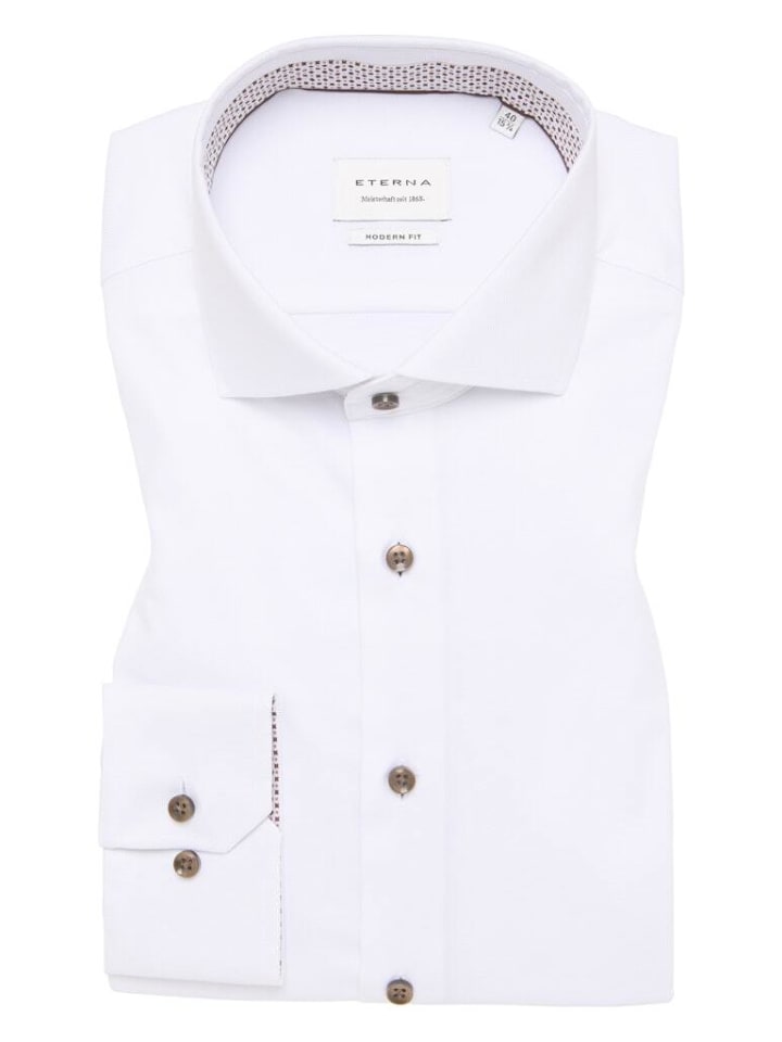 Рубашка с длинными рукавами белого цвета Eterna
Рубашка с длинными рукавами белого цвета Eterna