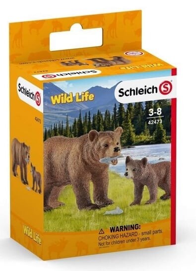 Schleich, Коллекционная статуэтка, Мама Гризли с медвежонком
Schleich, Коллекционная статуэтка, Мама Гризли с медвежонком
