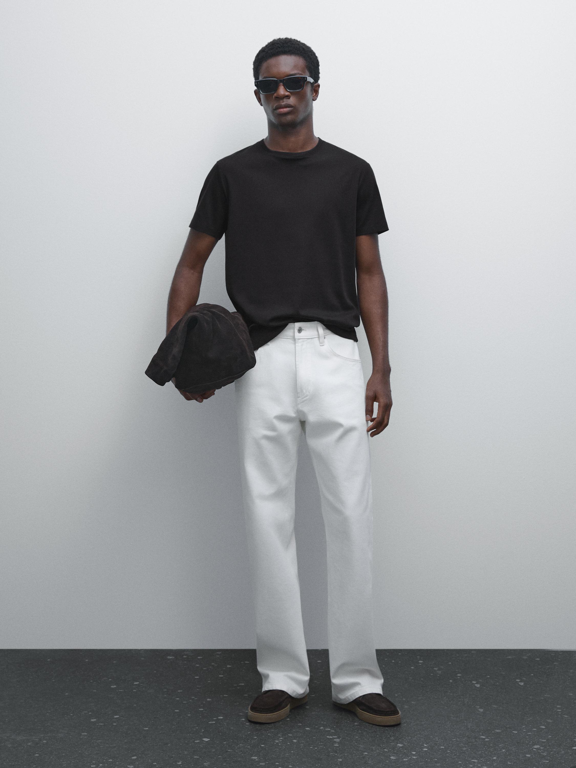 Футболка из 100% мерсеризованного хлопка Massimo Dutti, черный
Футболка из 100% мерсеризованного хлопка Massimo Dutti, черный