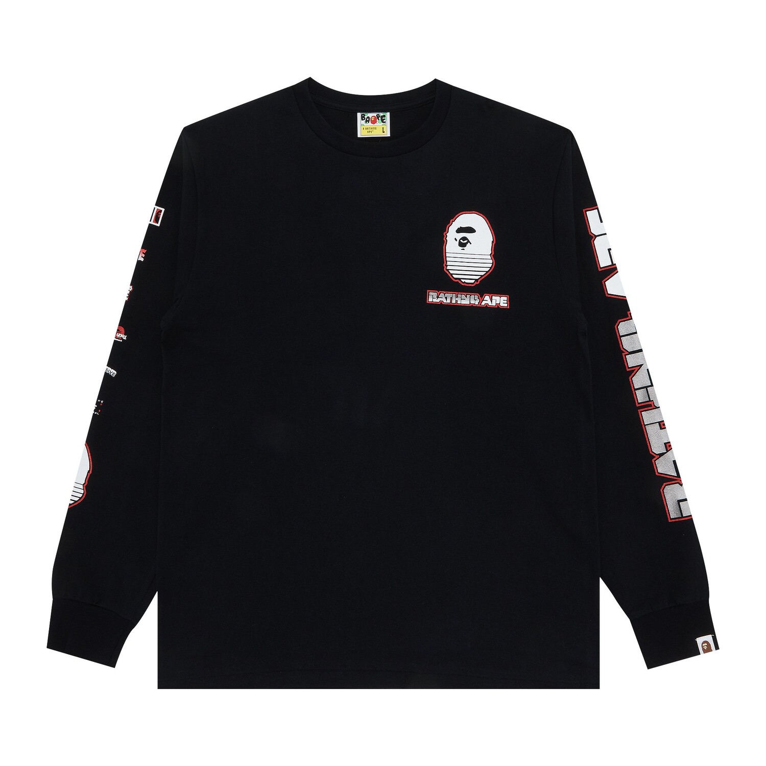 Футболка с длинными рукавами BAPE Graphic #1, черная 
Футболка с длинными рукавами BAPE Graphic #1, черная