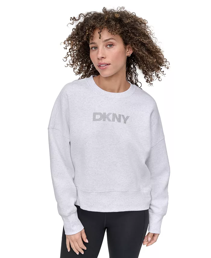 Женская толстовка с круглым вырезом и мини-логотипом Stud DKNY, белый
Женская толстовка с круглым вырезом и мини-логотипом Stud DKNY, белый