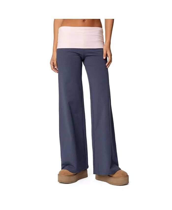 Женские широкие брюки с контрастными складками Edikted, синий
Женские широкие брюки с контрастными складками Edikted, синий