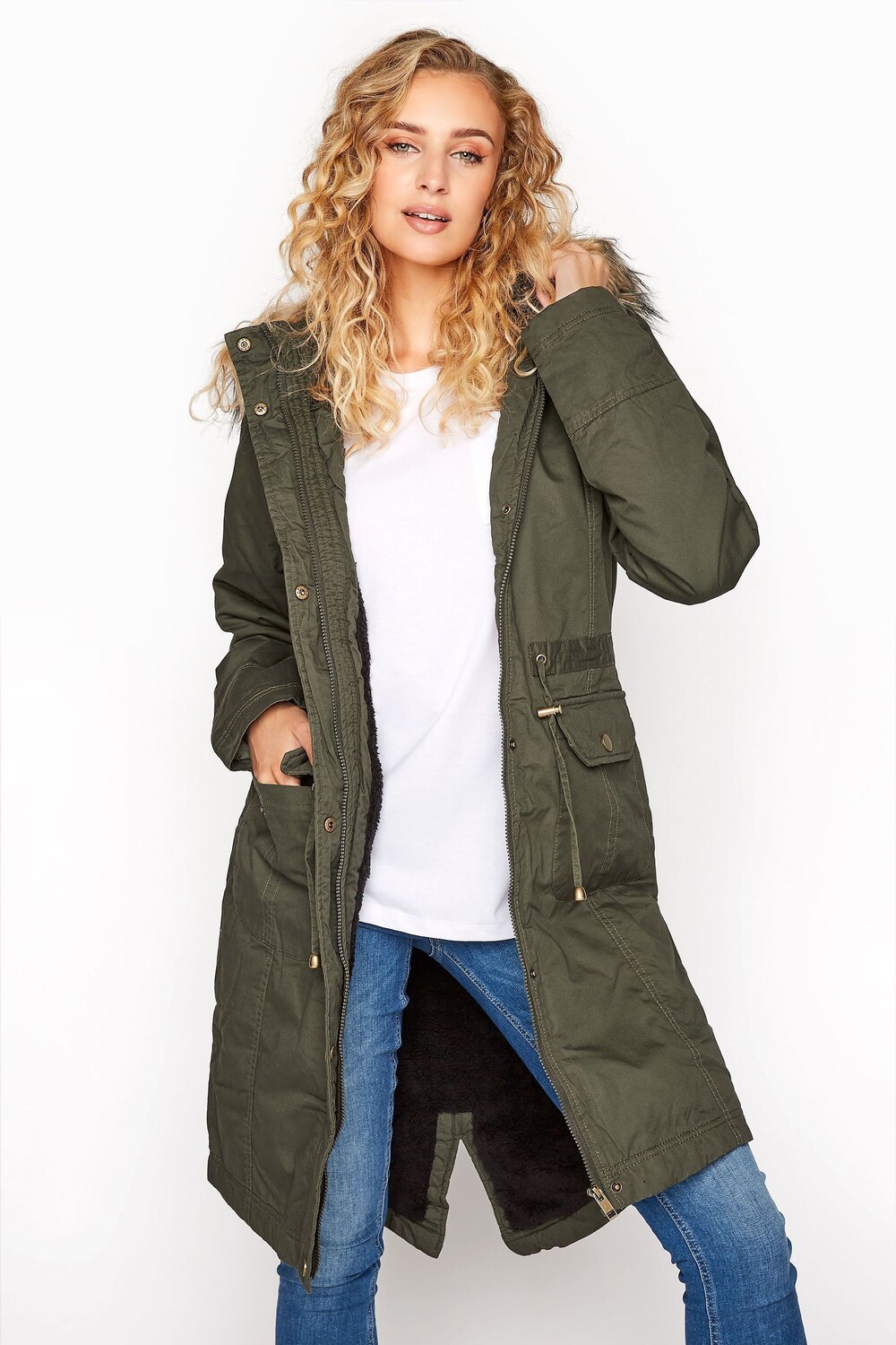 Парка с отделкой из искусственного меха Long Tall Sally, зеленый
Парка с отделкой из искусственного меха Long Tall Sally, зеленый