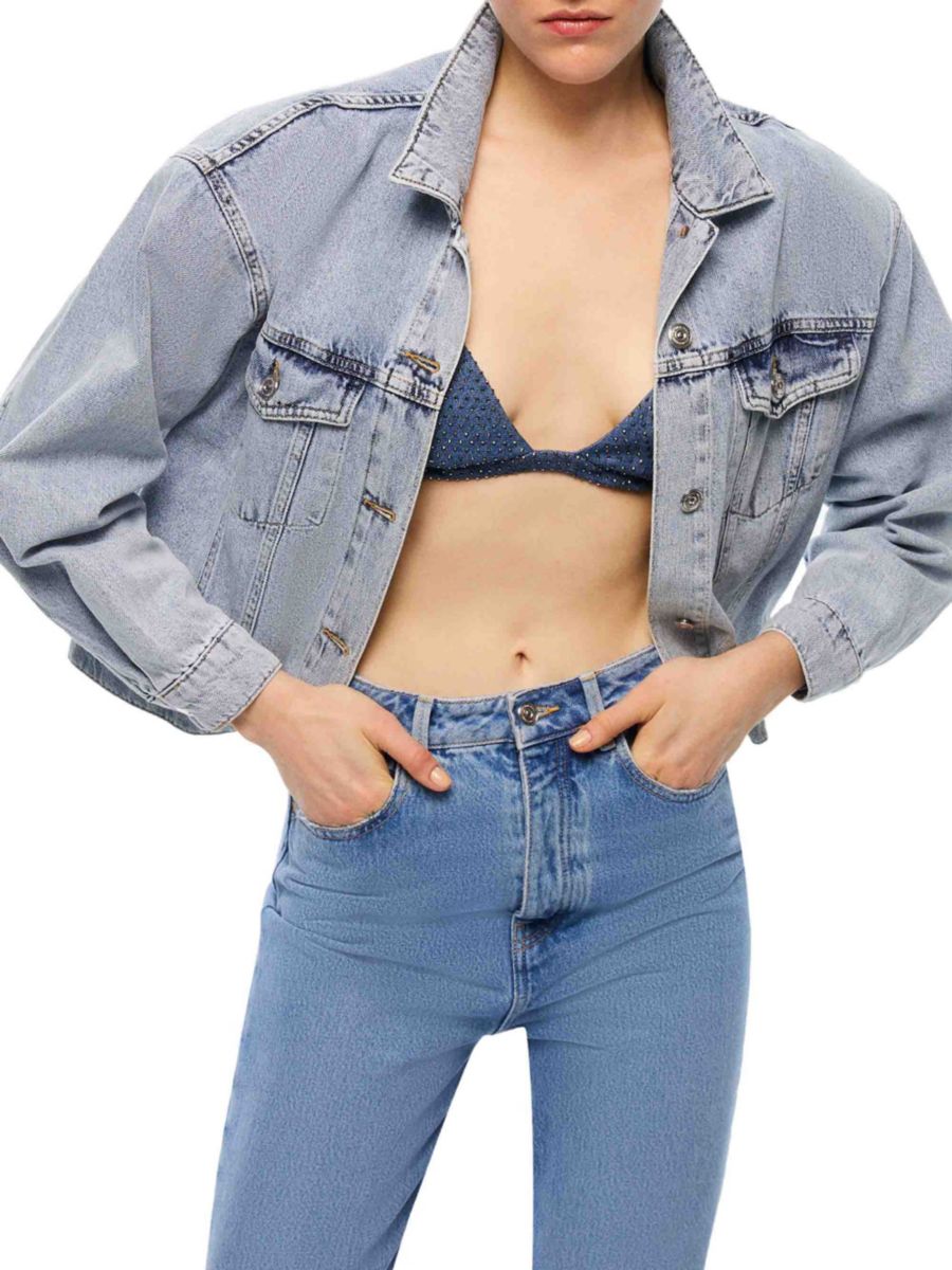 Укороченная джинсовая куртка Nocturne, синий
Укороченная джинсовая куртка Nocturne, синий