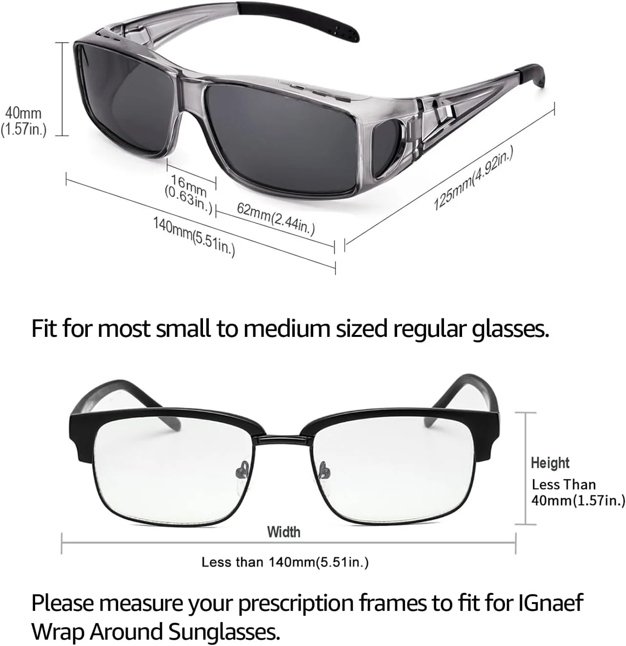 Солнцезащитные очки IGnaef Fit Over Glasses для мужчин и женщин, поляризованные, обтекаемой формы, с защитой от УФ-излучения, D (2 Pack) Matte Black | Blue+grey
Солнцезащитные очки IGnaef Fit Over Glasses для мужчин и женщин, поляризованные, обтекаемой формы, с защитой от УФ-излучения, D (2 Pack) Matte Black | Blue+grey