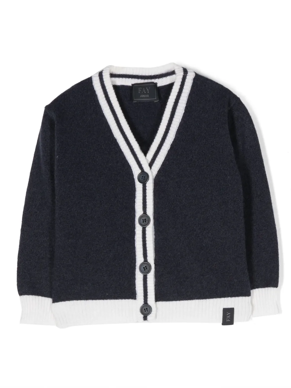 Шерстяной кардиган в двух тонах Fay Kids, синий
Шерстяной кардиган в двух тонах Fay Kids, синий