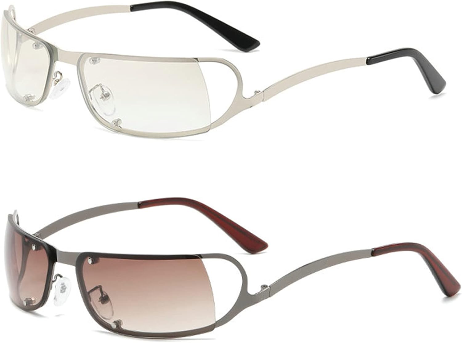 Модные солнцезащитные очки Helena Trendy Rimless Y2K для женщин и мужчин, солнцезащитные очки с зеркальным покрытием и обтекаемой формой, стильные солнцезащитные очки, Tea+silver
Модные солнцезащитные очки Helena Trendy Rimless Y2K для женщин и мужчин, солнцезащитные очки с зеркальным покрытием и обтекаемой формой, стильные солнцезащитные очки, Tea+silver