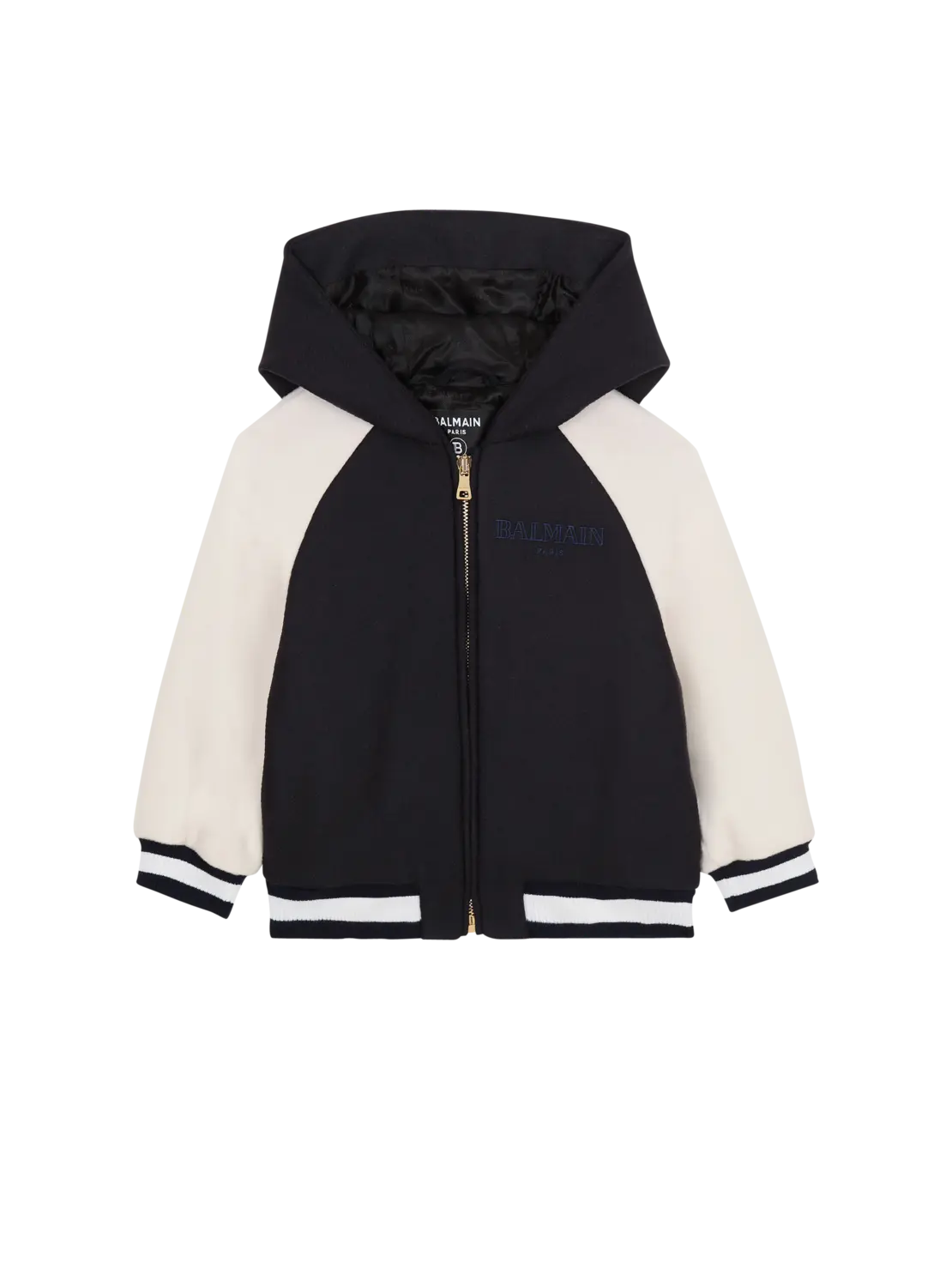 Двухцветная куртка с капюшоном Balmain, синий
Двухцветная куртка с капюшоном Balmain, синий