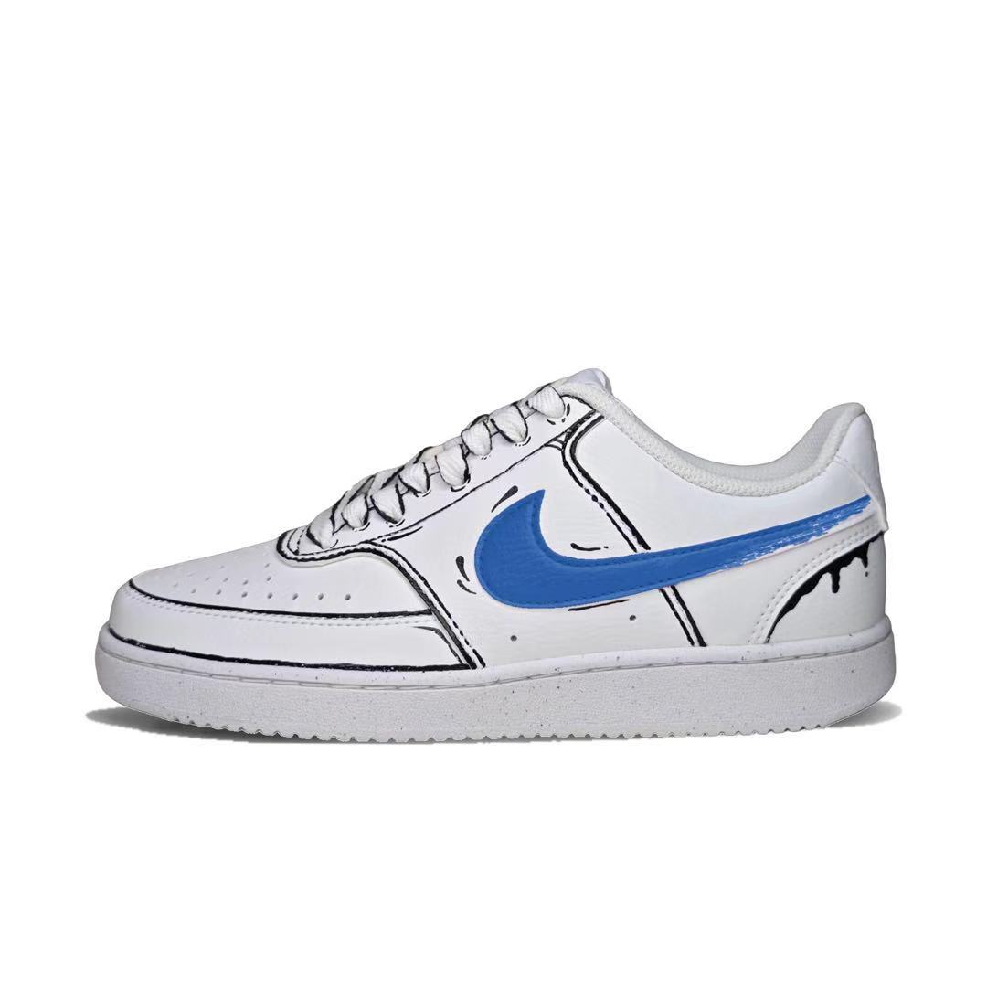 Nike Court Vision 1 Slip Resistant низкие кроссовки для скейтбординга Unisex White Blue
Nike Court Vision 1 Slip Resistant низкие кроссовки для скейтбординга Unisex White Blue