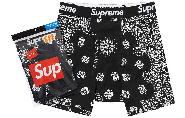 Supreme Боксеры Hanes Bandana, комплект из 2 штук, белые
Supreme Боксеры Hanes Bandana, комплект из 2 штук, белые