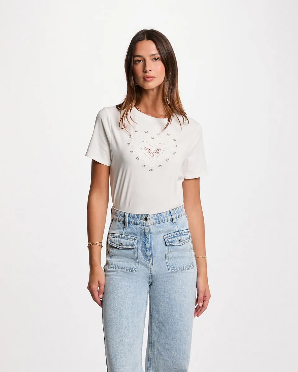 Женская футболка с коротким рукавом Morgan, белый
Женская футболка с коротким рукавом Morgan, белый