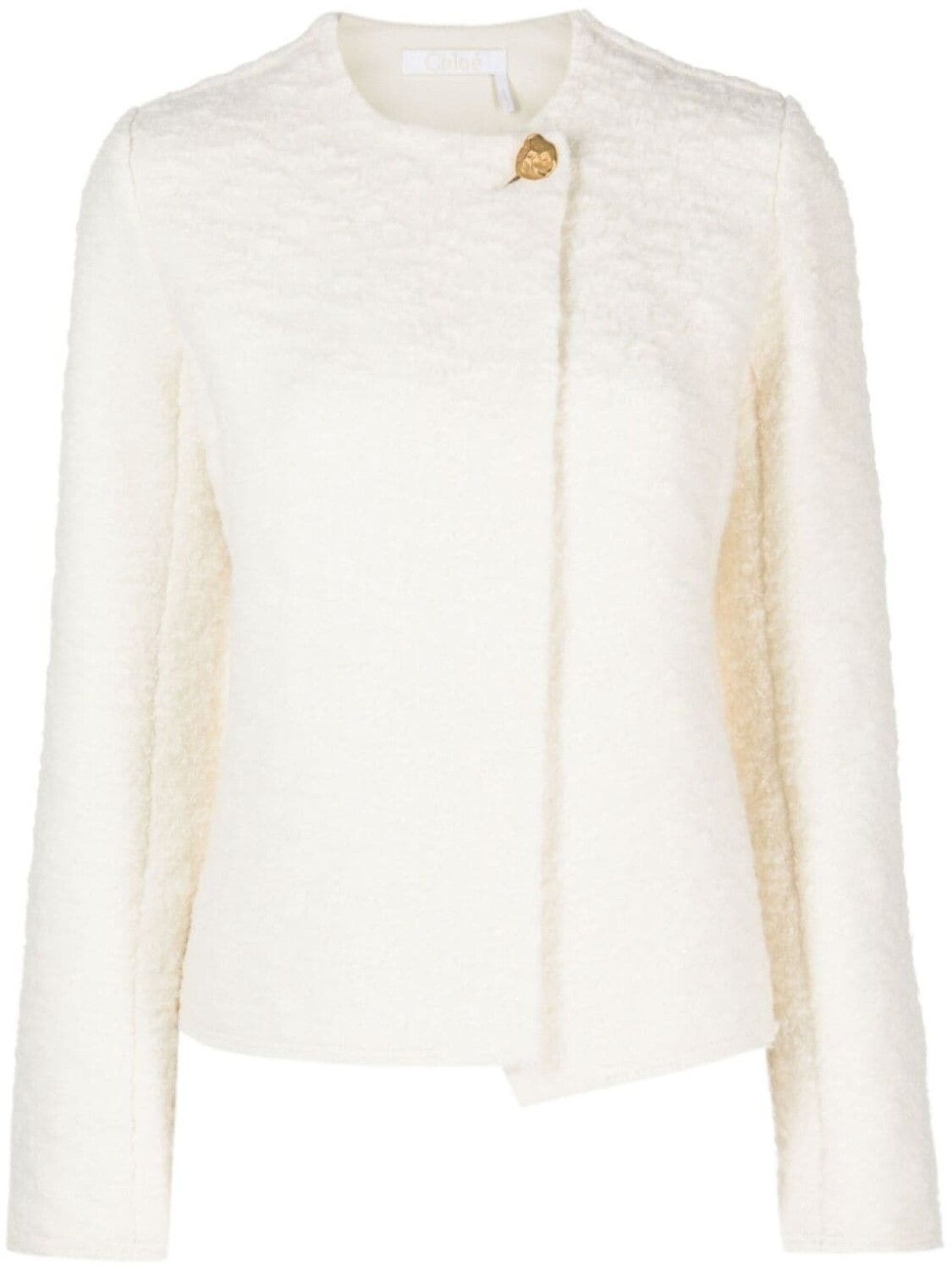 Фактурный жакет из смесовой шерсти Chloé, бежевый
Фактурный жакет из смесовой шерсти Chloé, бежевый