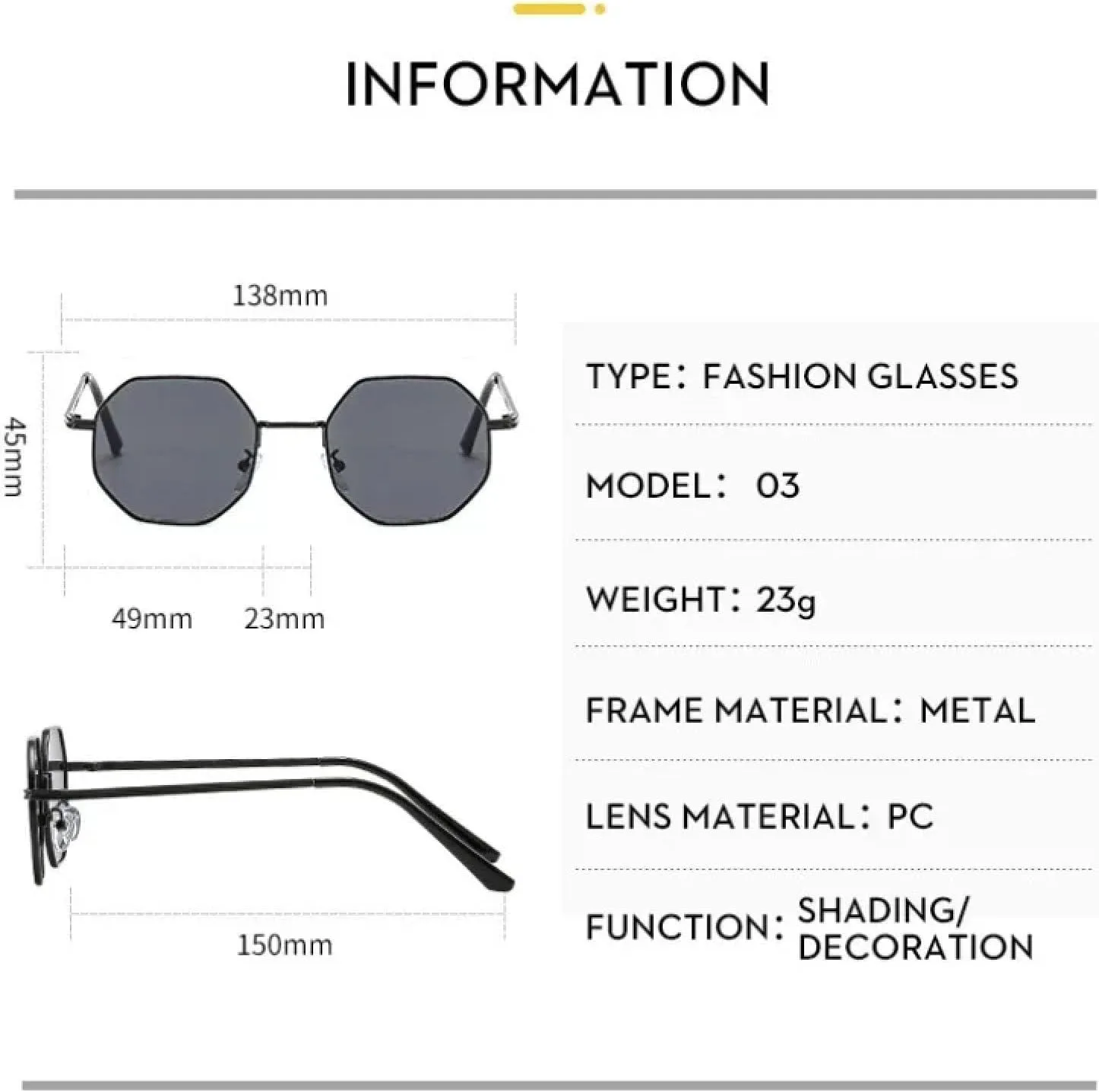 Солнцезащитные очки с защитой от УФ-излучения UV400 | Металлическая оправа | Для женщин и мужчин | Для занятий спортом на открытом воздухе и вождения DSVIGF, 01
Солнцезащитные очки с защитой от УФ-излучения UV400 | Металлическая оправа | Для женщин и мужчин | Для занятий спортом на открытом воздухе и вождения DSVIGF, 01