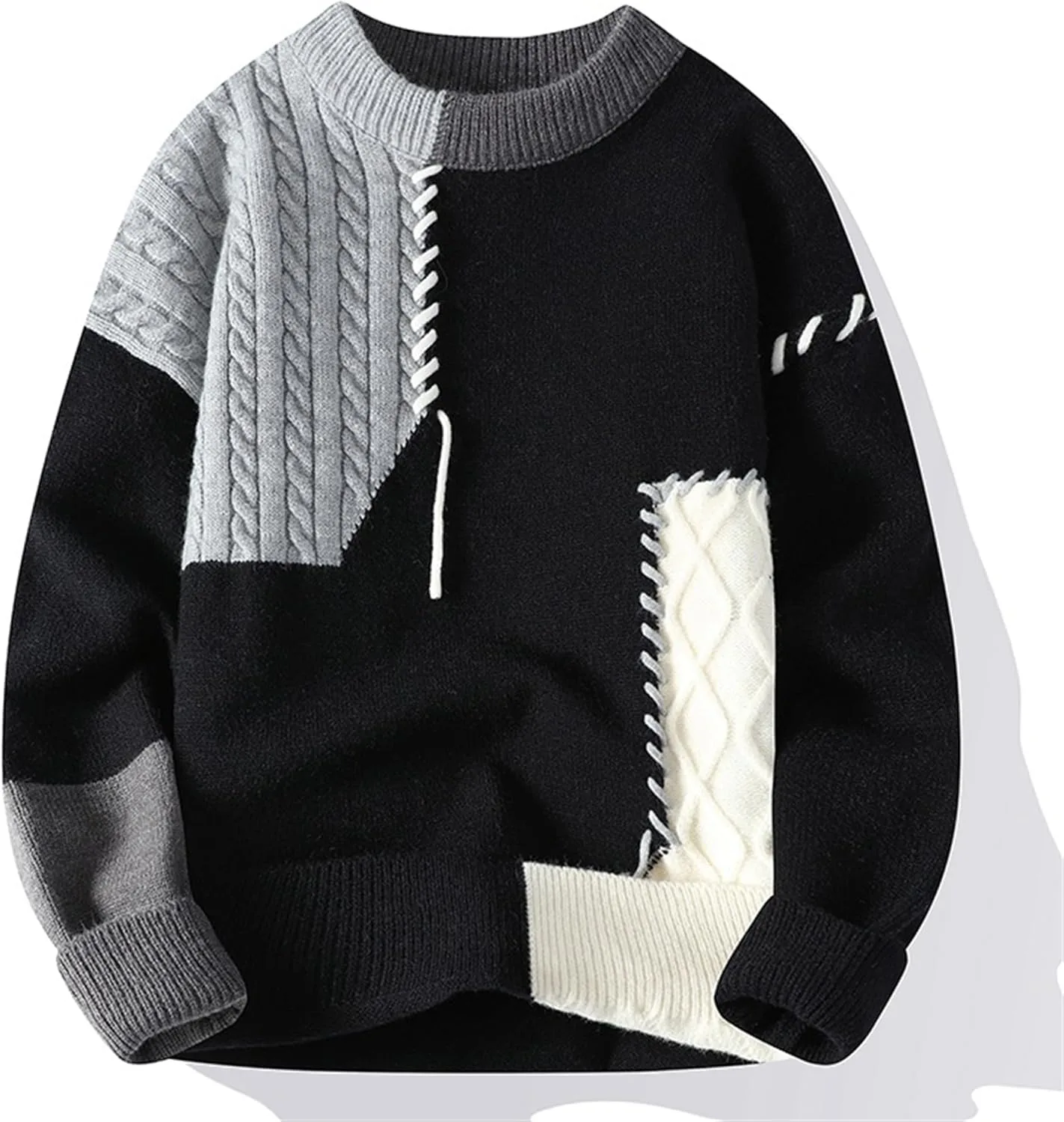 Мужской свитер-пуловер Oversized в стиле Streetwear SAGGION
Мужской свитер-пуловер Oversized в стиле Streetwear SAGGION