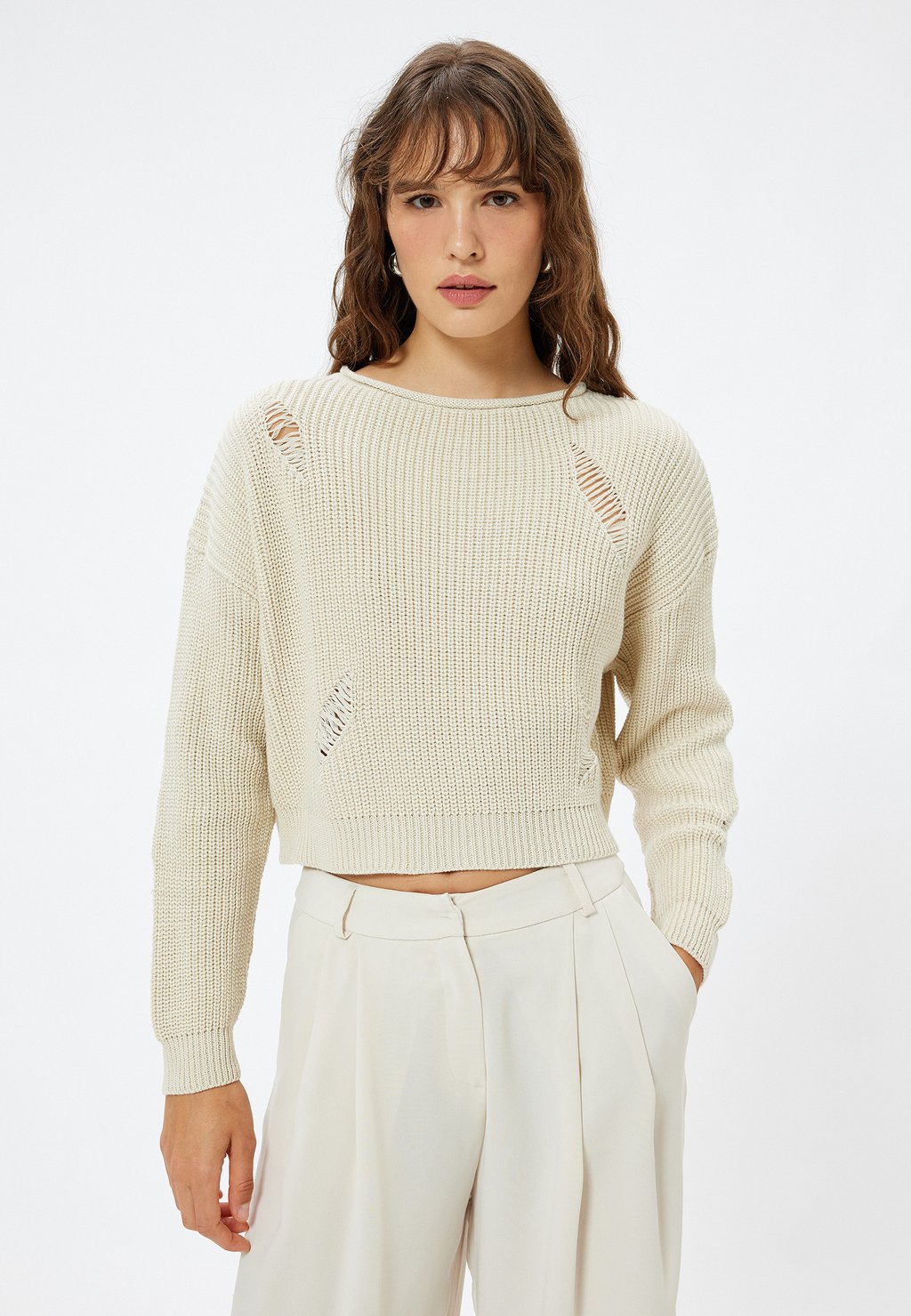 Джемпер DESTROYED Koton, молочный
Джемпер DESTROYED Koton, молочный