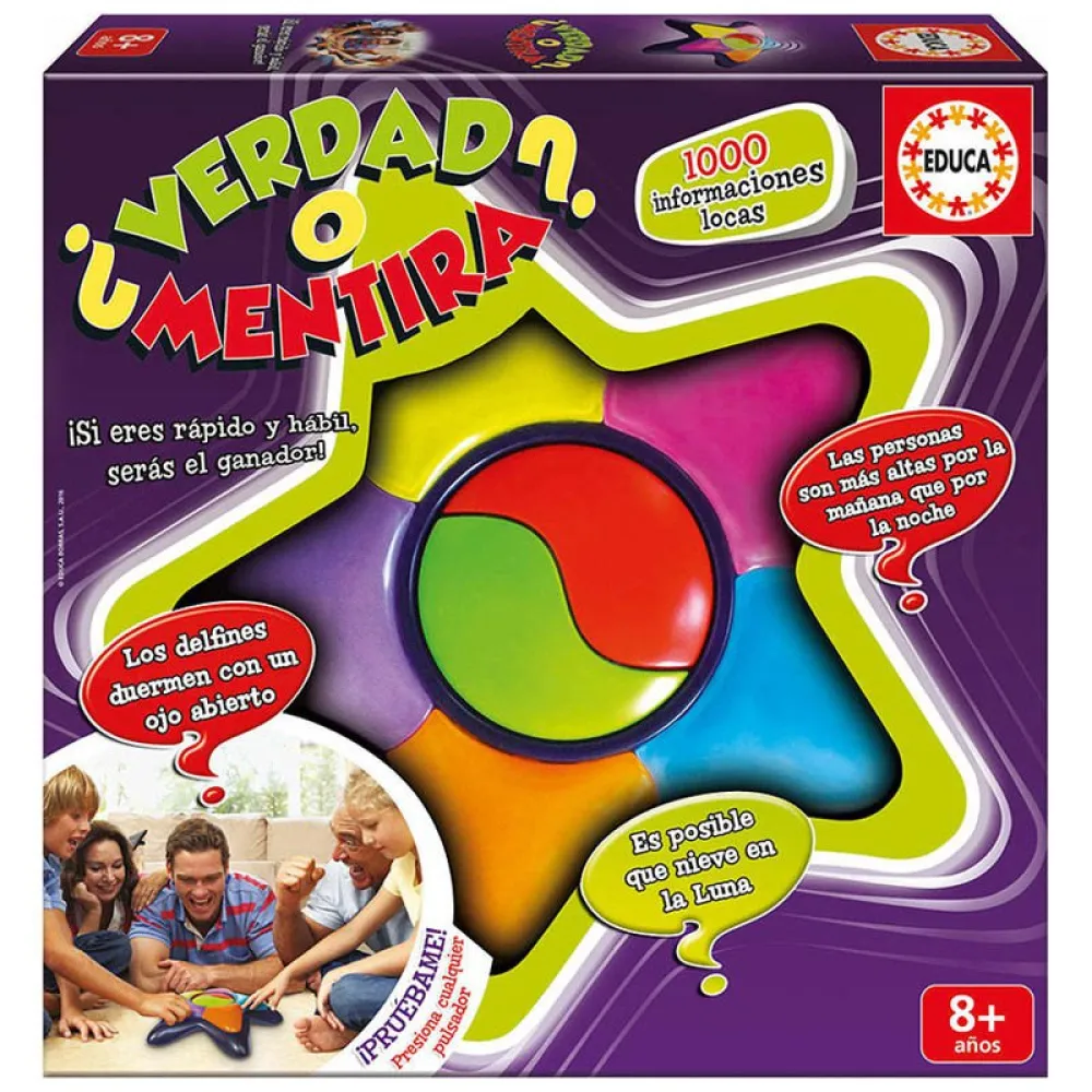 Настольная игра Educa Verdad O Mentira на испанском языке, мультиколор
Настольная игра Educa Verdad O Mentira на испанском языке, мультиколор