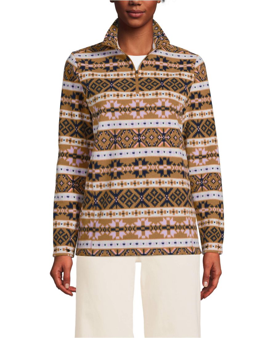 Женское длинное флисовое пальто-пуловер на молнии для любой погоды Lands' End, Lilac/camel fairisle
Женское длинное флисовое пальто-пуловер на молнии для любой погоды Lands' End, Lilac/camel fairisle