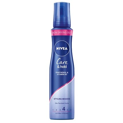 Мусс для укладки Care Hold Extra Strong 150 мл Nivea
Мусс для укладки Care Hold Extra Strong 150 мл Nivea