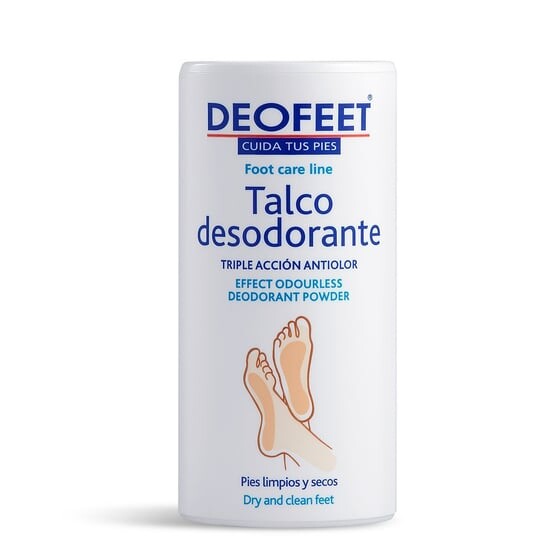 Тальк для ног дезодорирующий тройного действия, 100 г Deofeet
Тальк для ног дезодорирующий тройного действия, 100 г Deofeet