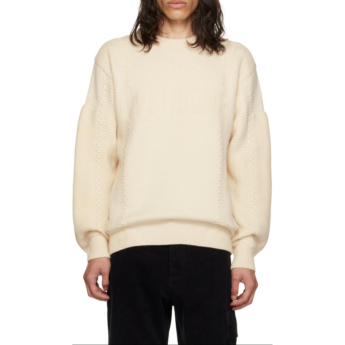 Свитер мужской цвета айвори WE11DONE, слоновая кость
Свитер мужской цвета айвори WE11DONE, слоновая кость