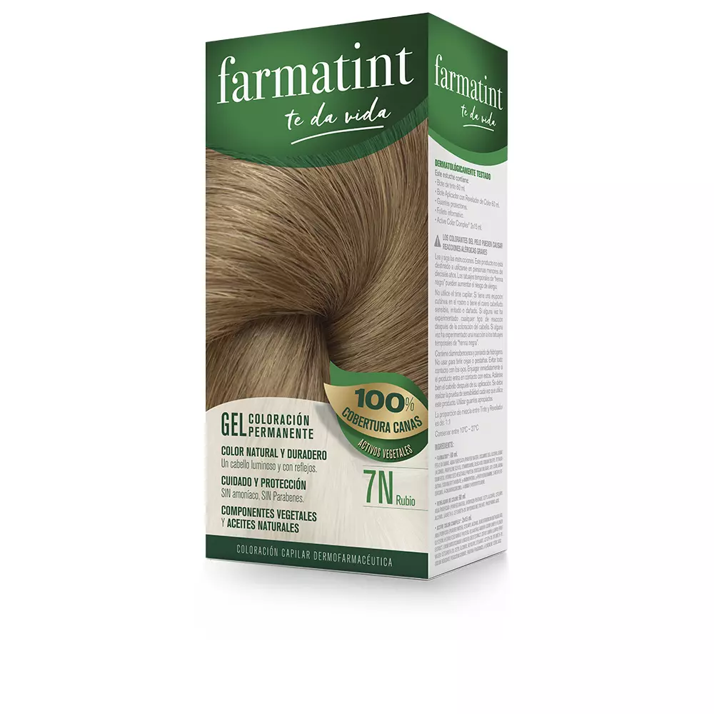Краска для волос Farmatint gel coloración permanente Farmatint, цвет 7n-rubio, 5 шт.
Краска для волос Farmatint gel coloración permanente Farmatint, цвет 7n-rubio, 5 шт.