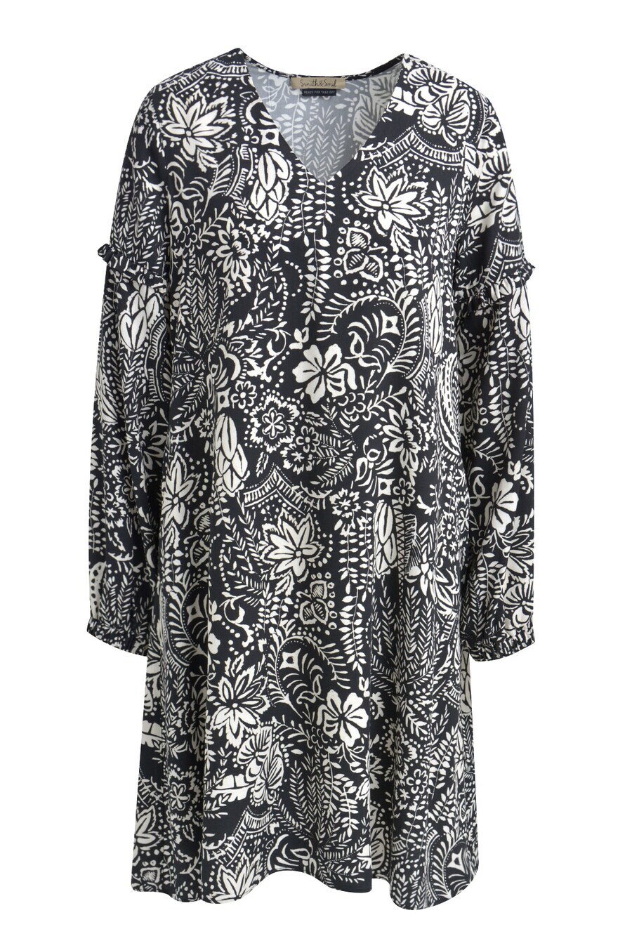 Мини платье Smith&Soul Dress, черный/белый
Мини платье Smith&Soul Dress, черный/белый