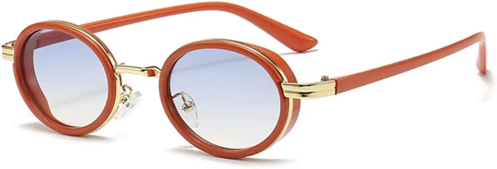 Маленькие овальные панк-солнцезащитные очки для мужчин, винтажные, полуметаллические, женские, градиентные, UV400, синий чай UUPTTPL, Orange Blue Gradient
Маленькие овальные панк-солнцезащитные очки для мужчин, винтажные, полуметаллические, женские, градиентные, UV400, синий чай UUPTTPL, Orange Blue Gradient