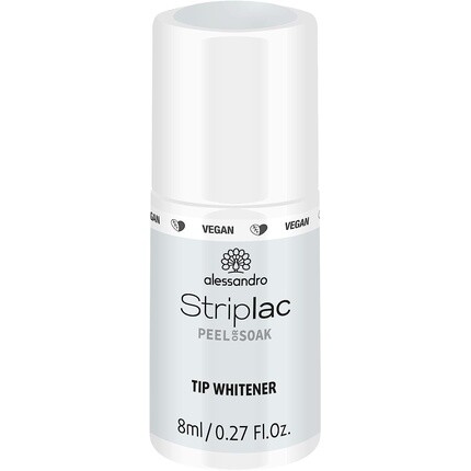Striplac Peel Or Soak Vegan Tip Whitener Белый светодиодный лак для ногтей 8 мл, Alessandro
Striplac Peel Or Soak Vegan Tip Whitener Белый светодиодный лак для ногтей 8 мл, Alessandro