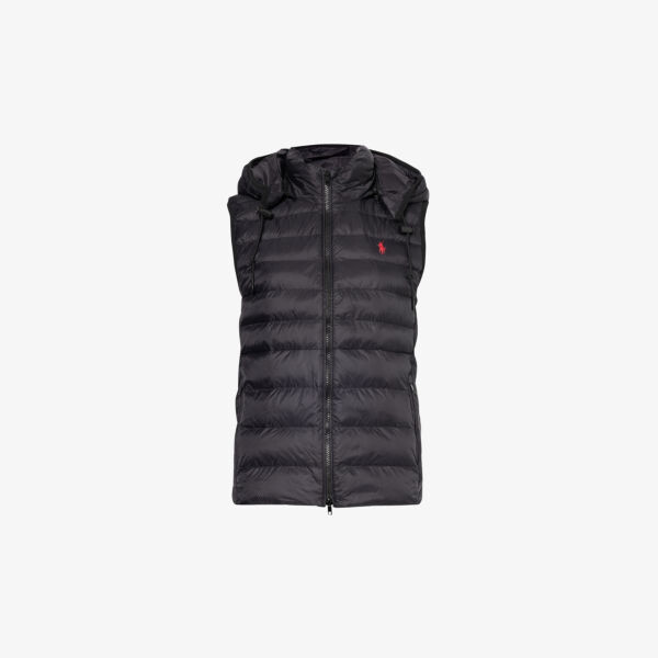 Жилет из переработанного нейлона рипстоп с капюшоном и вышитым логотипом Polo Ralph Lauren, черный
Жилет из переработанного нейлона рипстоп с капюшоном и вышитым логотипом Polo Ralph Lauren, черный