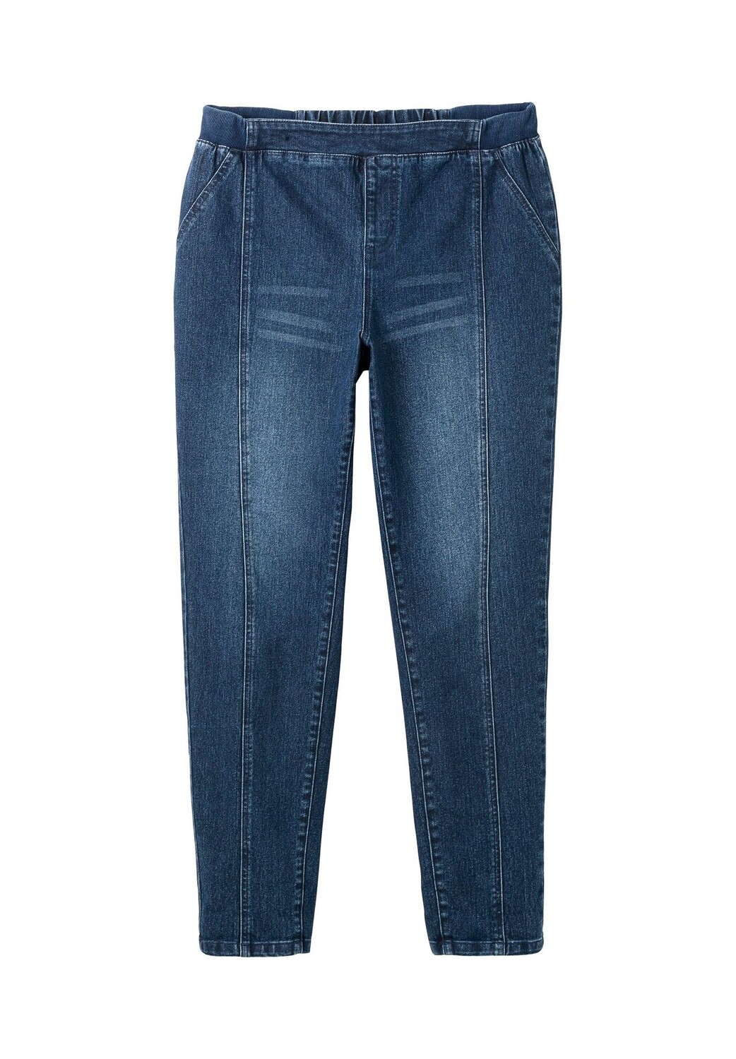 Джинсы с модными декоративными и разделительными швами sheego, цвет Blue Denim 
Джинсы с модными декоративными и разделительными швами sheego, цвет Blue Denim