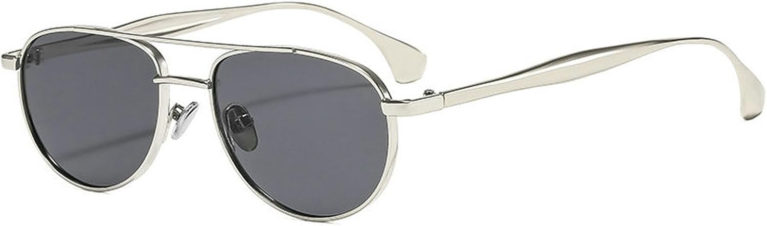 Солнцезащитные очки COTIA с двойной перемычкой, овальной формы, для женщин и мужчин, в стиле «пилот», металлические, классические, винтажные, ретро, для путешествий, Silver Grey
Солнцезащитные очки COTIA с двойной перемычкой, овальной формы, для женщин и мужчин, в стиле «пилот», металлические, классические, винтажные, ретро, для путешествий, Silver Grey
