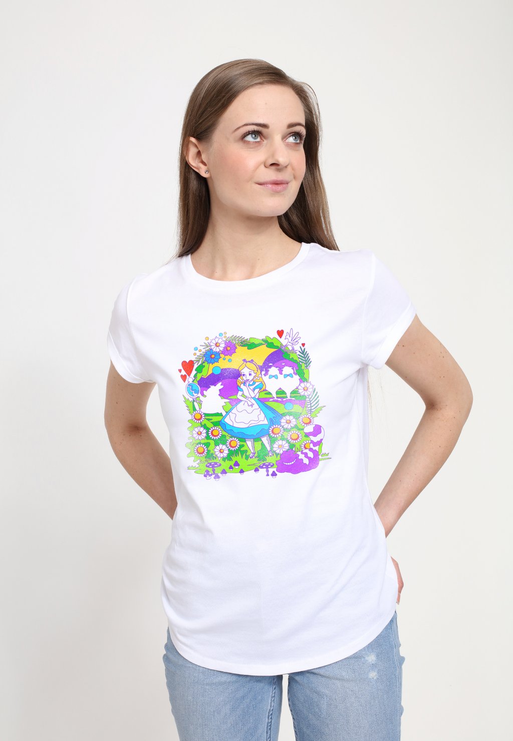 Футболка с принтом ALICE IN WONDERLAND ALICE PSYCHEDELIC SCENE Henry Tiger, белый
Футболка с принтом ALICE IN WONDERLAND ALICE PSYCHEDELIC SCENE Henry Tiger, белый