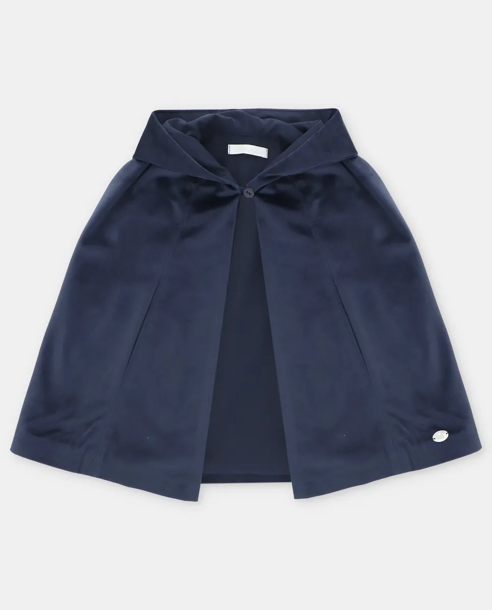 Детский плащ с капюшоном из бархата темно-синего цвета Martín Aranda
Детский плащ с капюшоном из бархата темно-синего цвета Martín Aranda