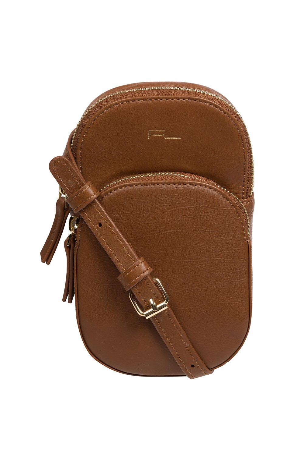 Сумка для телефона через плечо из кожи наппа 'Violet' Pure Luxuries London, коричневый
Сумка для телефона через плечо из кожи наппа 'Violet' Pure Luxuries London, коричневый