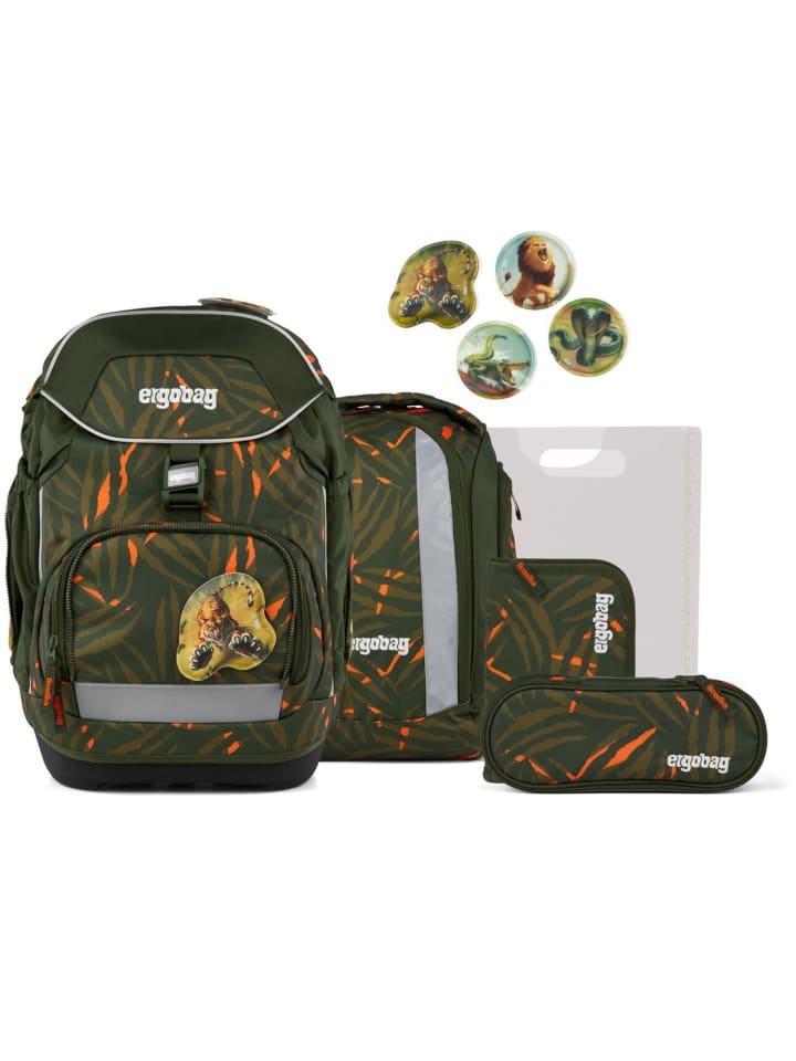 Ergobag Набор из 6 школьных рюкзаков ExBärdition зеленого цвета
Ergobag Набор из 6 школьных рюкзаков ExBärdition зеленого цвета