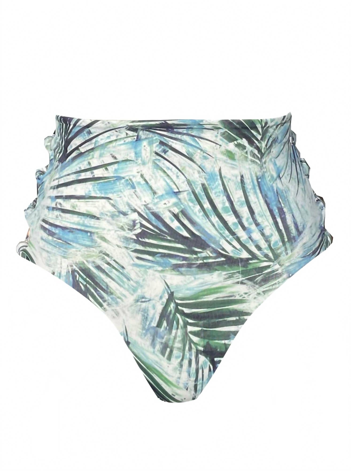 Женские плавки Madison с высокой талией, цвет Blue Palm LVHR
Женские плавки Madison с высокой талией, цвет Blue Palm LVHR