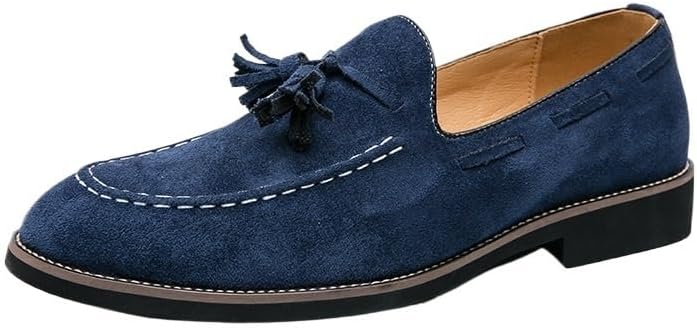 Мужские классические замшевые лоферы, без шнурков, с нескользящей и износостойкой подошвой, подходят для повседневной носки, вечеринок, вождения и деловых встреч Zestrelax, синий
Мужские классические замшевые лоферы, без шнурков, с нескользящей и износостойкой подошвой, подходят для повседневной носки, вечеринок, вождения и деловых встреч Zestrelax, синий