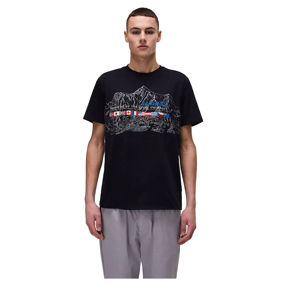 Футболка с коротким рукавом Napapijri Turin, черный 
Футболка с коротким рукавом Napapijri Turin, черный