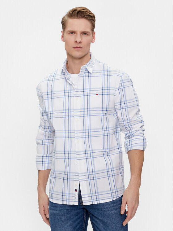 Рубашка стандартного кроя Tommy Jeans, белый 
Рубашка стандартного кроя Tommy Jeans, белый