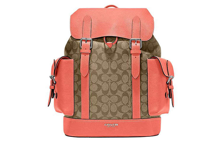 COACH Кожаный рюкзак из коровьей кожи большого размера мужской оранжевый и коричневый
COACH Кожаный рюкзак из коровьей кожи большого размера мужской оранжевый и коричневый