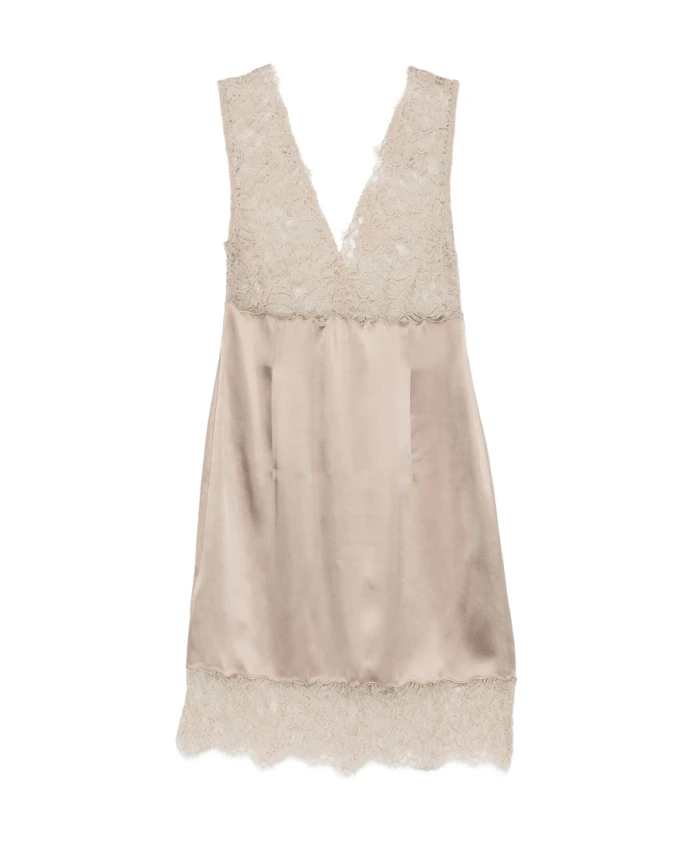 Кружевное платье с V-образным вырезом Marella, бежевый
Кружевное платье с V-образным вырезом Marella, бежевый