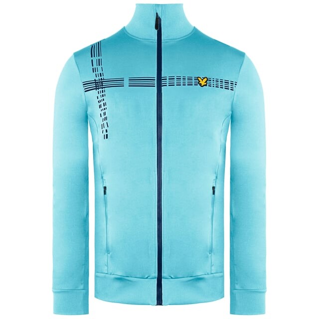 Мужская легкая рубашка среднего слоя с контрастной полосой Lyle & Scott, синий 
Мужская легкая рубашка среднего слоя с контрастной полосой Lyle & Scott, синий