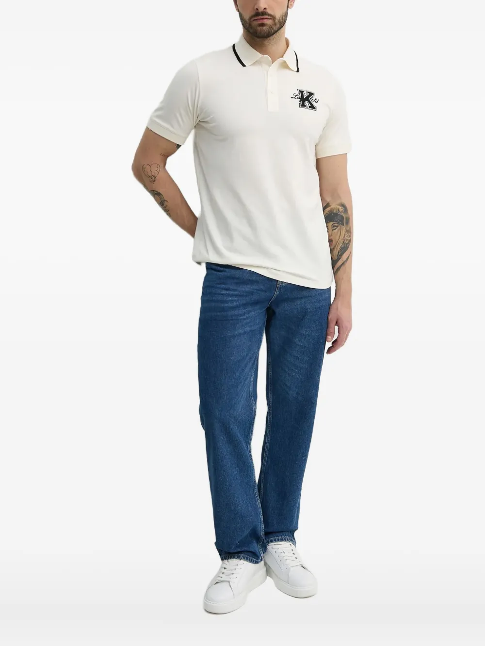 Рубашка-поло с вышитым логотипом KARL LAGERFELD, белый
Рубашка-поло с вышитым логотипом KARL LAGERFELD, белый