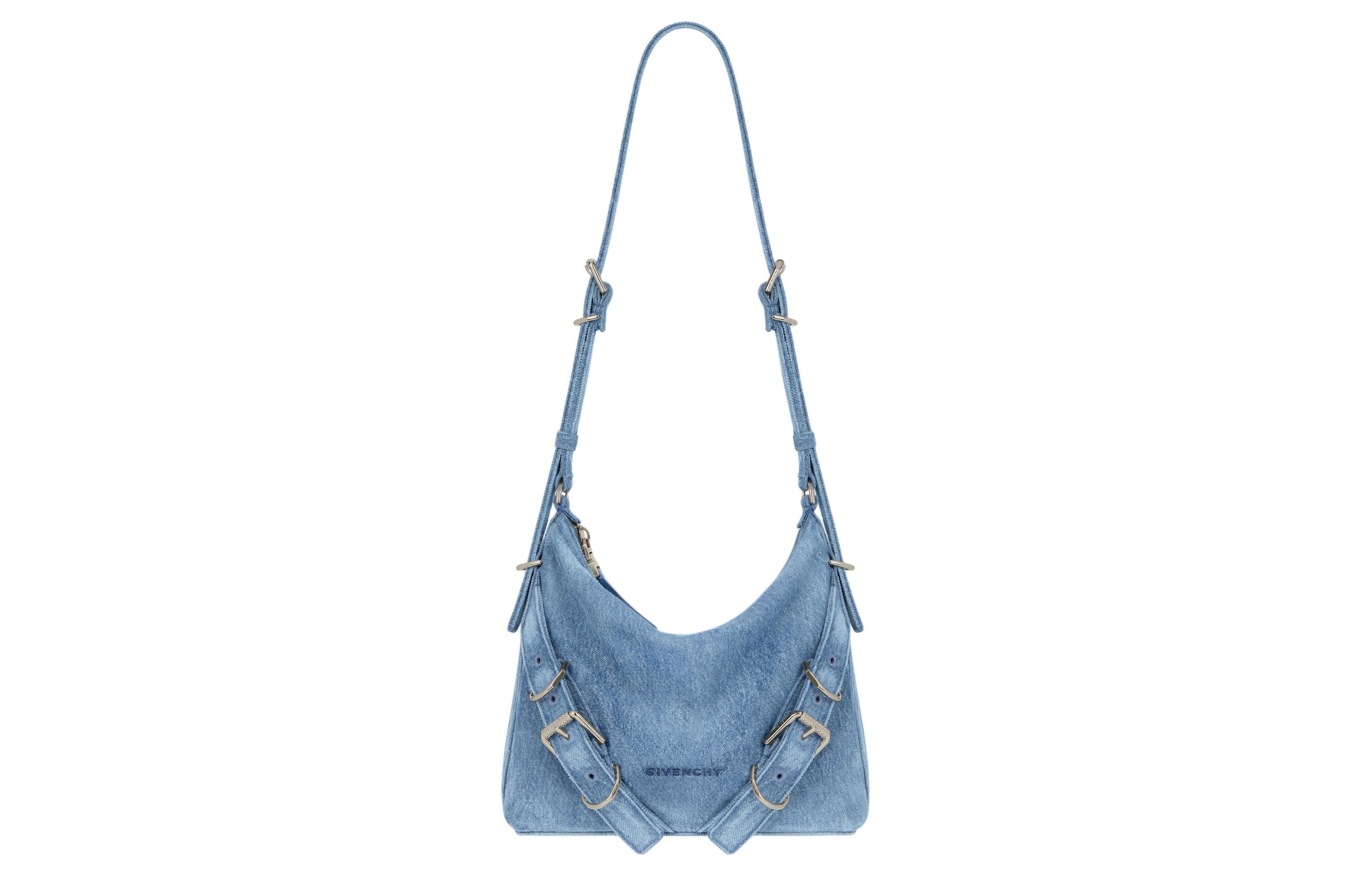 Givenchy Voyou Washed Denim Shoulder Bag, Crossbody Bag Women's Medium Blue
Givenchy Voyou Washed Denim Shoulder Bag, Crossbody Bag Women's Medium Blue