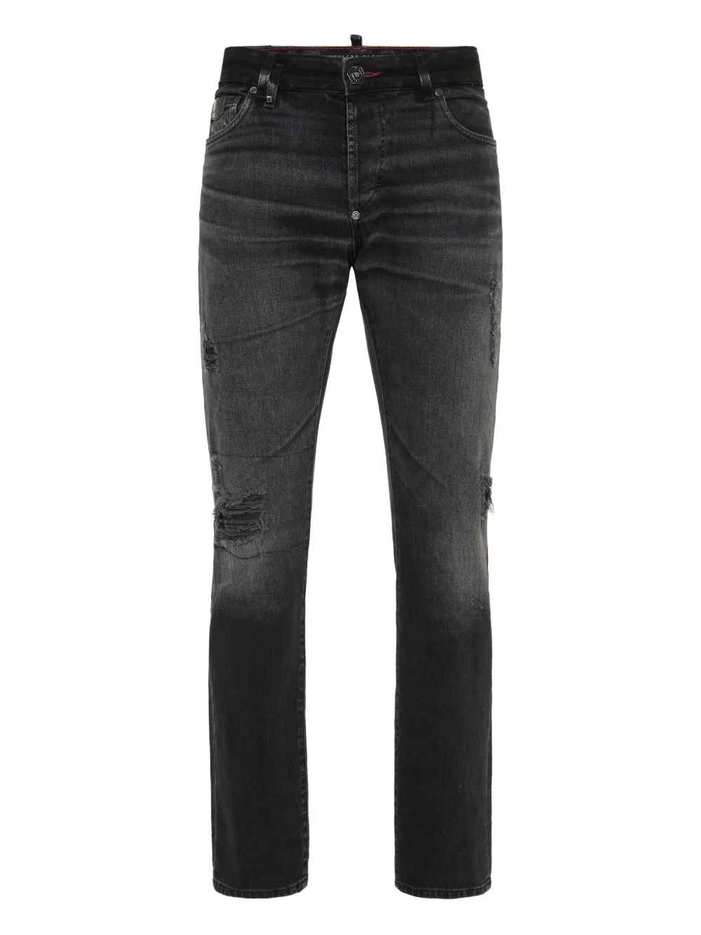 Джинсы с эффектом потертости Philipp Plein, черный
Джинсы с эффектом потертости Philipp Plein, черный