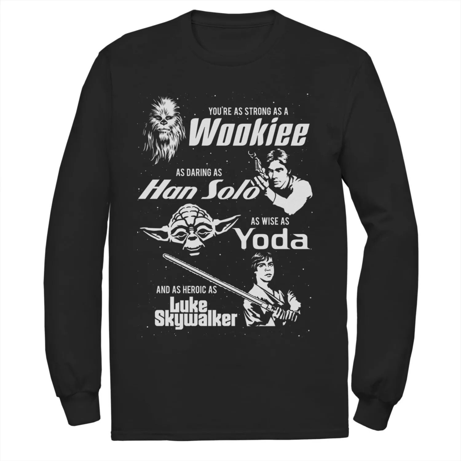 Мужская футболка «Звездные войны» Strong Daring Wise ко Дню отца Star Wars
Мужская футболка «Звездные войны» Strong Daring Wise ко Дню отца Star Wars