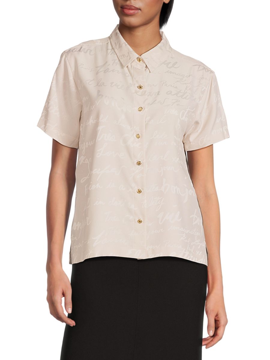 Жаккардовая рубашка с логотипом Karl Lagerfeld Paris, цвет Pavement
Жаккардовая рубашка с логотипом Karl Lagerfeld Paris, цвет Pavement