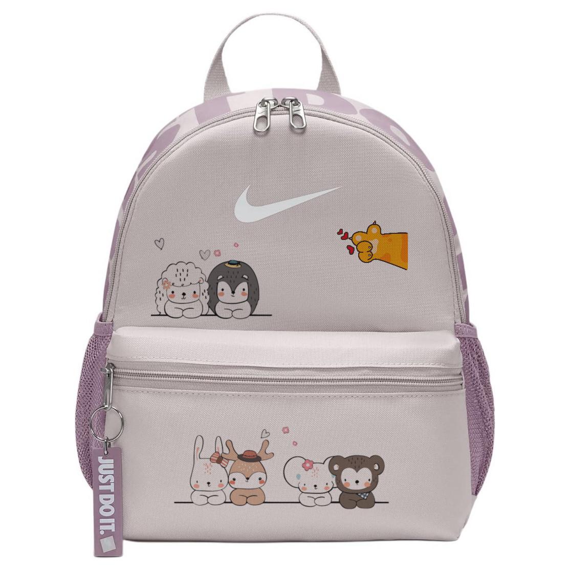 Nike Тканевый рюкзак женский серый фиолетовый красный, Cute Animal
Nike Тканевый рюкзак женский серый фиолетовый красный, Cute Animal