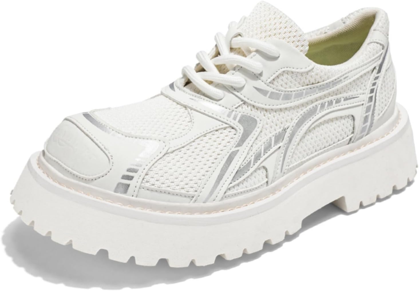 Мужские модные дышащие сетчатые кроссовки на платформе с массивной шнуровкой, повседневные, с нескользящим круглым носком, стильные для ходьбы и вождения Netehadi, белый
Мужские модные дышащие сетчатые кроссовки на платформе с массивной шнуровкой, повседневные, с нескользящим круглым носком, стильные для ходьбы и вождения Netehadi, белый